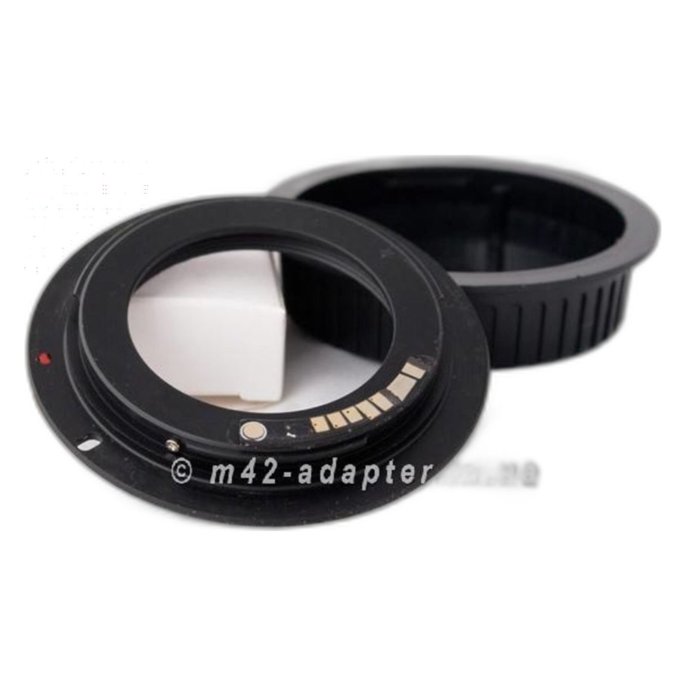 Адаптер M42 - Canon EF EOF с чипом фокусировки + крышка